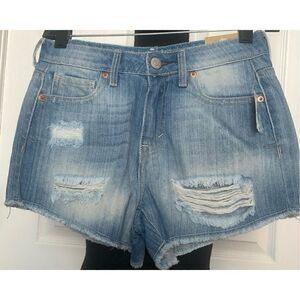 Aeropostale Shorty High Rise Jean Shorts Size 00